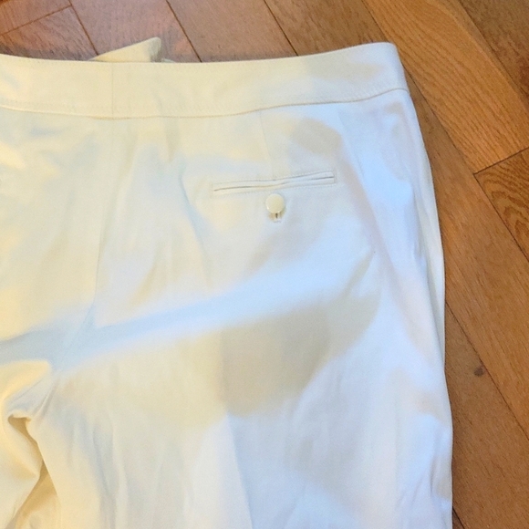 Sharango creme knee knocker pants with accent buttons. Zipper and button closure - Picture 5 of 7
